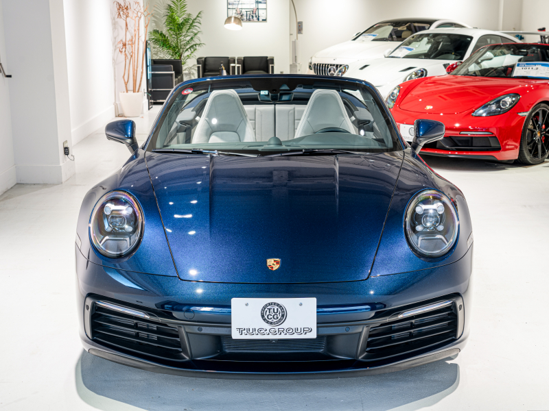 ポルシェ 911(Type992) カレラS カブリオレ スポーツクロノPKG 正規D車 左H 1オーナー エントリーD フルレザーツートンインテリア グレー革 純正PCMナビ CarPlay アクティブセーフティ サラウンドカメラ カレラS20/21AW 2年保証