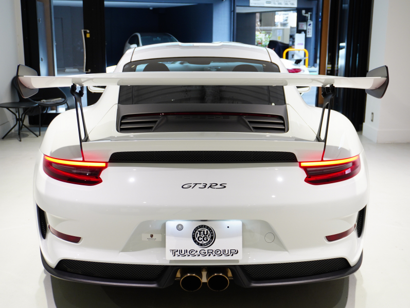 ポルシェ 911(Type991.2) GT3 RS ｽﾎﾟｰﾂｸﾛﾉPKG　正規D車 PCCB Fﾘﾌﾀｰ ｽﾎﾟｰﾂﾊﾞｹｯﾄ ｼｰﾄﾋｰﾀｰ PCMﾅﾋﾞ Bｶﾒﾗ BOSEｻｳﾝﾄﾞ LEDﾍｯﾄﾞﾗｲﾄPDLS+ 20&21ｲﾝﾁAW