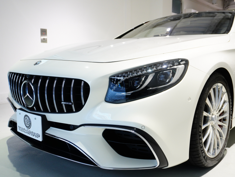 AMG Sクラス S63 4MATIC+ Coupe AMGダイナミック&レーダーセーフティPKG 正規D車 後期モデル ポーセレン&エスプレッソブラウン革 パノラマR 純正ナビTV フルセグ CarPlay Burmester ヘッドアップD OP20インチAW 2年保証付