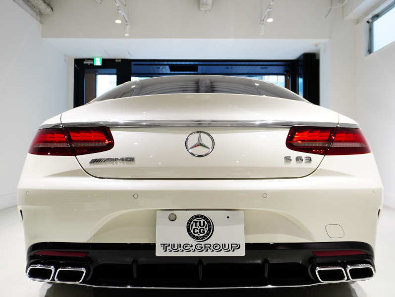 AMG Sクラス S63 4MATIC+ Coupe AMGダイナミック&レーダーセーフティPKG 正規D車 後期モデル ポーセレン&エスプレッソブラウン革 パノラマR 純正ナビTV フルセグ CarPlay Burmester ヘッドアップD OP20インチAW 2年保証付