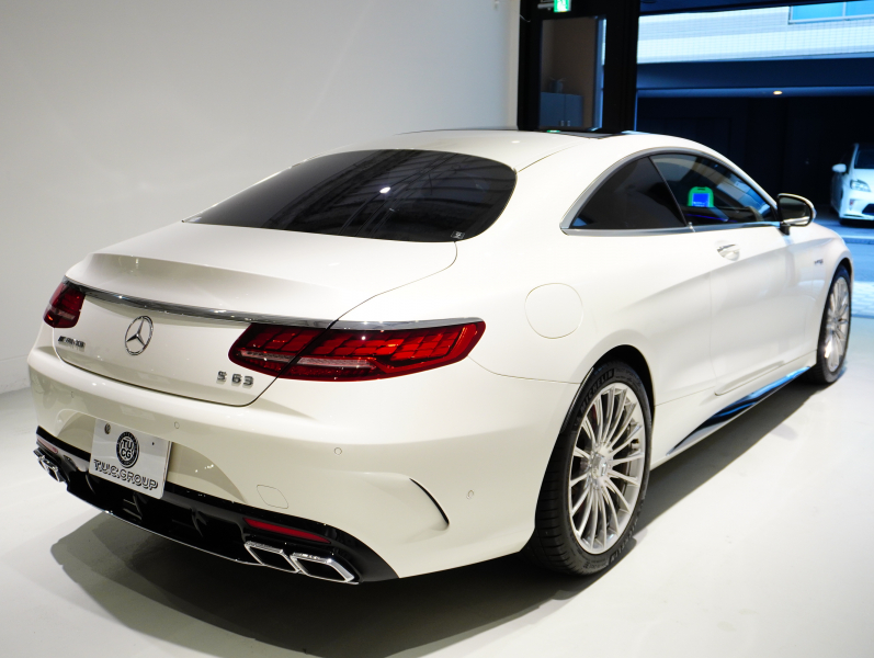 AMG Sクラス S63 4MATIC+ Coupe AMGダイナミック&レーダーセーフティPKG 正規D車 後期モデル ポーセレン&エスプレッソブラウン革 パノラマR 純正ナビTV フルセグ CarPlay Burmester ヘッドアップD OP20インチAW 2年保証付