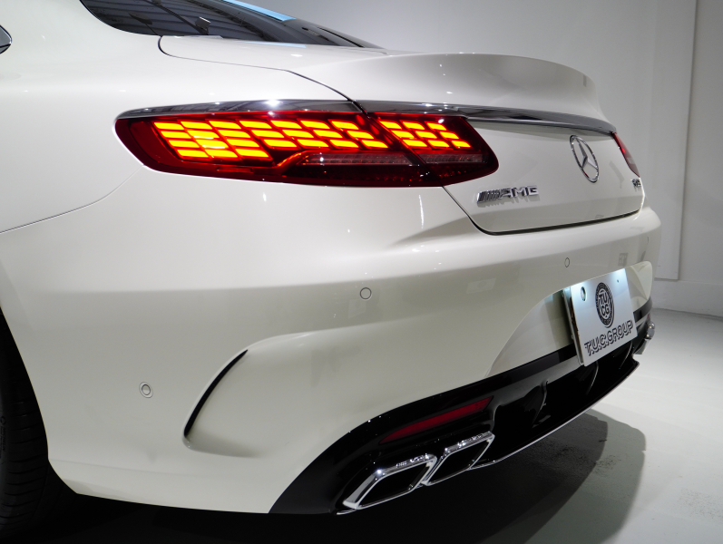 AMG Sクラス S63 4MATIC+ Coupe AMGダイナミック&レーダーセーフティPKG 正規D車 後期モデル ポーセレン&エスプレッソブラウン革 パノラマR 純正ナビTV フルセグ CarPlay Burmester ヘッドアップD OP20インチAW 2年保証付