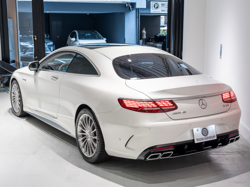 AMG Sクラス S63 4MATIC+ Coupe AMGダイナミック&レーダーセーフティPKG 正規D車 後期モデル ポーセレン&エスプレッソブラウン革 パノラマR 純正ナビTV フルセグ CarPlay Burmester ヘッドアップD OP20インチAW 2年保証付