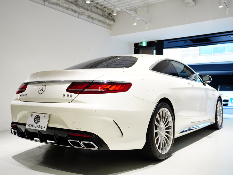 AMG Sクラス S63 4MATIC+ Coupe AMGダイナミック&レーダーセーフティPKG 正規D車 後期モデル ポーセレン&エスプレッソブラウン革 パノラマR 純正ナビTV フルセグ CarPlay Burmester ヘッドアップD OP20インチAW 2年保証付