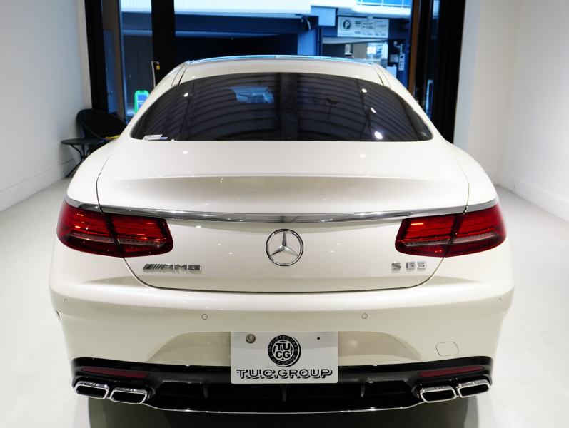 AMG Sクラス S63 4MATIC+ Coupe AMGダイナミック&レーダーセーフティPKG 正規D車 後期モデル ポーセレン&エスプレッソブラウン革 パノラマR 純正ナビTV フルセグ CarPlay Burmester ヘッドアップD OP20インチAW 2年保証付