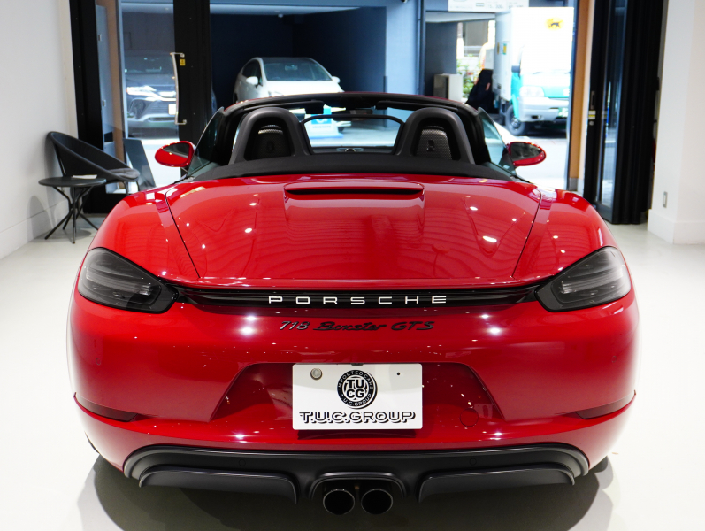 ポルシェ 718 ボクスター GTS PDK スポーツクロノ & GTSインテリアPKG 正規D車 スポーツエキゾースト ハーフレザー シートヒーター 純正PCM バックカメラ レザーインテリア OPカラー 20AW KWコイルオーバーキット 2年保証