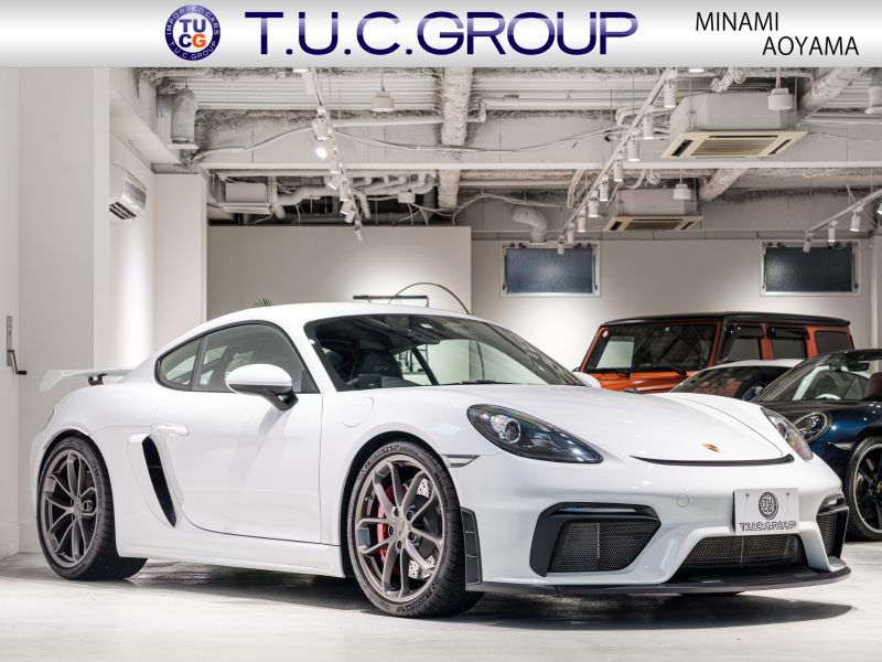 ポルシェ 718 ケイマン GT4 6MT クラブスポーツ&クロノPKG 正規D車 右H フルバケットシート PCMナビ Bカメラ CarPlay キセノンヘッドライト スポーツEX 2年保証
