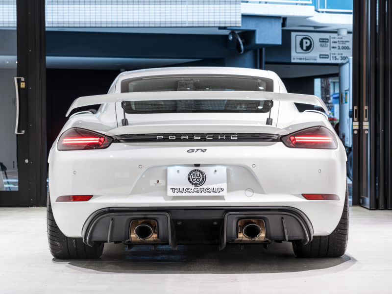ポルシェ 718 ケイマン GT4 6MT クラブスポーツ&クロノPKG 正規D車 右H フルバケットシート PCMナビ Bカメラ CarPlay キセノンヘッドライト スポーツEX 2年保証