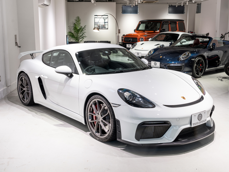 ポルシェ 718 ケイマン GT4 6MT クラブスポーツ&クロノPKG 正規D車 右H フルバケットシート PCMナビ Bカメラ CarPlay キセノンヘッドライト スポーツEX 2年保証