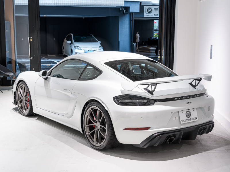 ポルシェ 718 ケイマン GT4 6MT クラブスポーツ&クロノPKG 正規D車 右H フルバケットシート PCMナビ Bカメラ CarPlay キセノンヘッドライト スポーツEX 2年保証