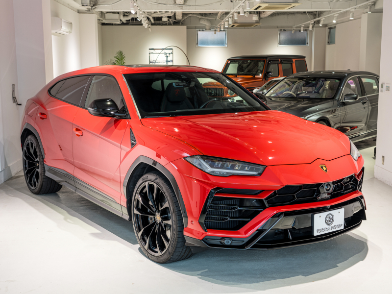 ランボルギーニ ウルス 4.0 ﾊｲｳｪｲ&ｱｰﾊﾞﾝﾛｰﾄﾞPKG　正規D車 左H 5人乗り B/KｽﾀｲﾙPKG 黒革 ﾋｰﾀｰ&ﾍﾞﾝﾁﾚｰﾀｰ ﾊﾟﾉﾗﾏSR 純正ﾅﾋﾞTV ﾄｯﾌﾟﾋﾞｭｰｶﾒﾗ Bang&Olufsen ﾍｯﾄﾞｱｯﾌﾟD 23ｲﾝﾁTaigeteAW　新車保証