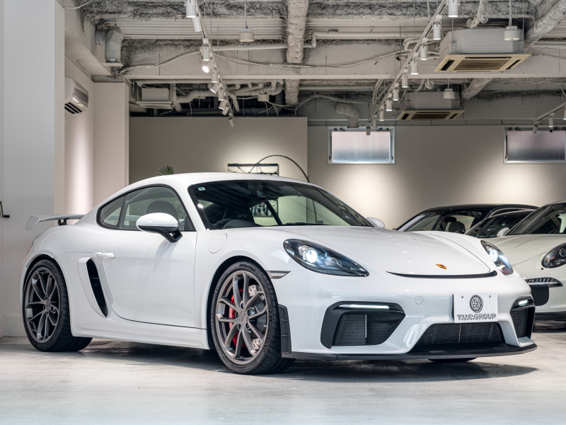 ポルシェ 718 ケイマン GT4 6MT クロノPKG 正規D車 1オーナー 右H レザーインテリアPKG PCMナビ Bカメラ CarPlay キセノンヘッドライト スポーツEX OPカラー 2年保証