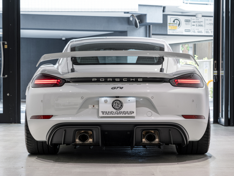 ポルシェ 718 ケイマン GT4 6MT クロノPKG 正規D車 1オーナー 右H レザーインテリアPKG PCMナビ Bカメラ CarPlay キセノンヘッドライト スポーツEX OPカラー 2年保証