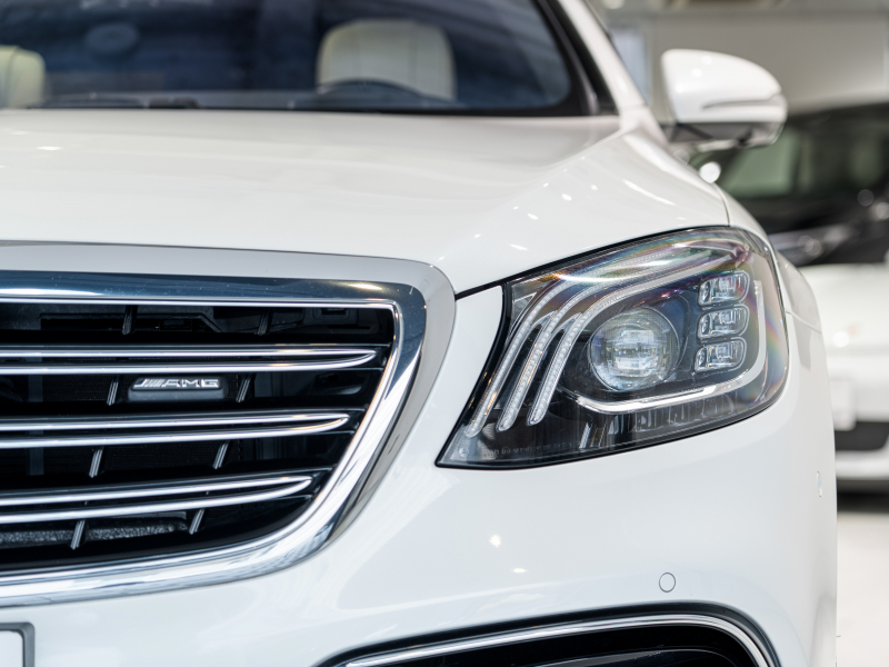 AMG Sクラス S63 4MATIC+ long AMGダイナミック&ショーファー&レーダーPKG 後期モデル 左H MEコネ ポーセレン革 パノラマSR ナビTV フルセグ CarPlay HUD ベンチレーター リアエンタ 社外マフラー 2年保証付