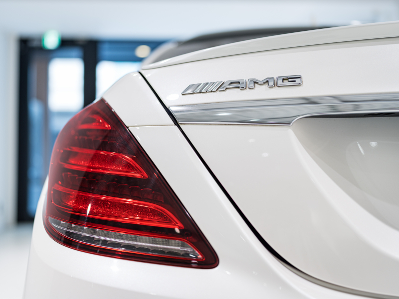 AMG Sクラス S63 4MATIC+ long AMGダイナミック&ショーファー&レーダーPKG 後期モデル 左H MEコネ ポーセレン革 パノラマSR ナビTV フルセグ CarPlay HUD ベンチレーター リアエンタ 社外マフラー 2年保証付