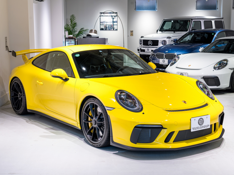 ポルシェ 911(Type991.2) GT3 クラブスポーツ&スポーツクロノPKG 正規D車 Fリフター PCCB フルバケットシート 純正PCMナビ リバーシングカメラ CarPlay LEDヘッドライト 20AW 2年保証
