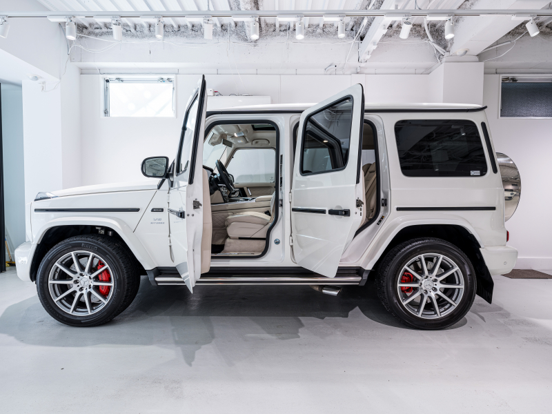 AMG Gクラス G63 AMGﾚｻﾞｰｴｸｽｸﾙｰｼﾌﾞPKG　正規D車 左H 1ｵｰﾅｰ Meｺﾈｸﾄ ﾏｷｱｰﾄﾍﾞｰｼﾞｭ革 ｻﾝﾙｰﾌ 純正ﾅﾋﾞTV Burmester AMGﾊﾟﾌｫｰﾏﾝｽEX AMG20ｲﾝﾁAW　2年保証