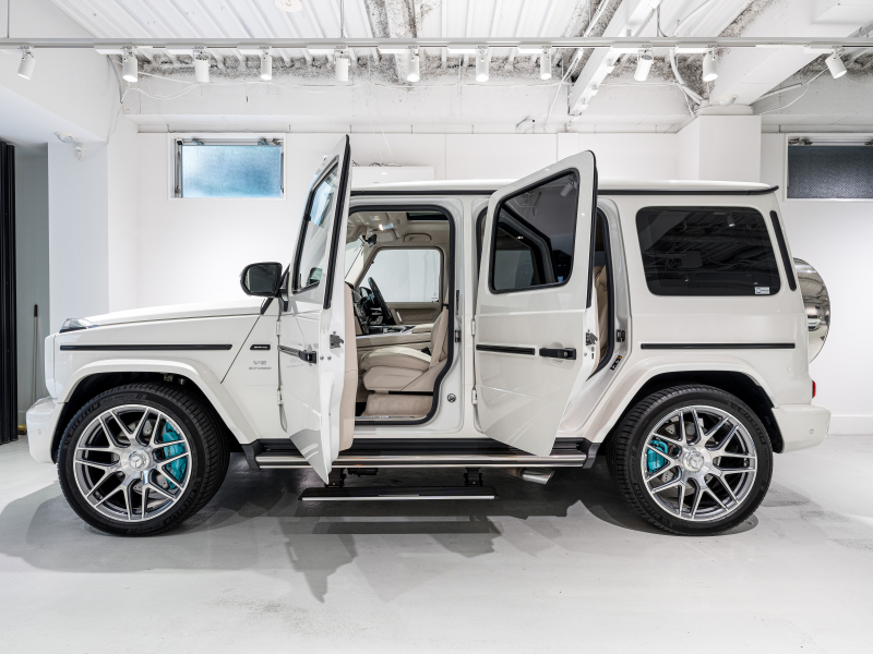 AMG Gクラス G63 AMGﾚｻﾞｰｴｸｽｸﾙｰｼﾌﾞPKG　正規D車 右H Meｺﾈｸﾄ ﾏｷｱｰﾄﾍﾞｰｼﾞｭ革 ｻﾝﾙｰﾌ 純正ﾅﾋﾞTV Burmester AMGﾊﾟﾌｫｰﾏﾝｽEX AMG22ｲﾝﾁAW 電動ｻｲﾄﾞｽﾃｯﾌﾟ ﾛｰﾀﾞｳﾝ　2年保証