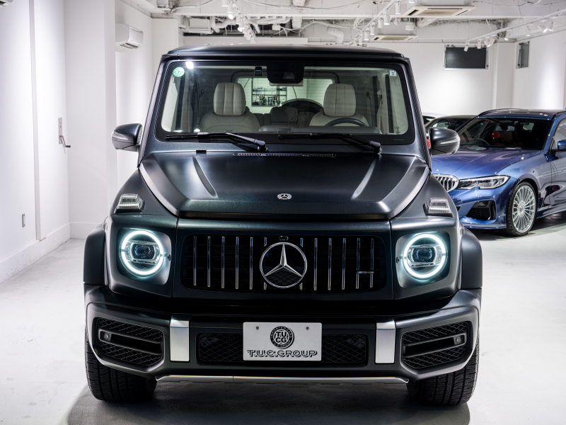AMG Gクラス G63 AMGレザーエクスクルーシブPKG 正規D車 左H Meコネクト マキアートベージュ革 サンルーフ 純正ナビTV Burmester AMGパフォーマンスEX AMG20インチAW OPカラー 2年保証