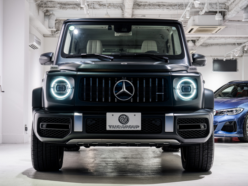 AMG Gクラス G63 AMGレザーエクスクルーシブPKG 正規D車 左H Meコネクト マキアートベージュ革 サンルーフ 純正ナビTV Burmester AMGパフォーマンスEX AMG20インチAW OPカラー 2年保証