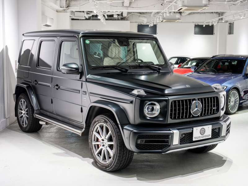 AMG Gクラス G63 AMGレザーエクスクルーシブPKG 正規D車 左H Meコネクト マキアートベージュ革 サンルーフ 純正ナビTV Burmester AMGパフォーマンスEX AMG20インチAW OPカラー 2年保証