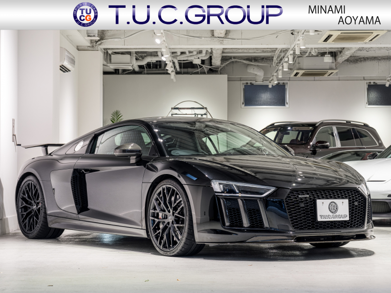 アウディ R8 R8 5.2 FSI V10 Plus Quattro　正規D車 ﾌｧｲﾝﾅｯﾊﾟﾚｻﾞｰﾊﾞｹｯﾄｼｰﾄ 純正MMIﾅﾋﾞ Bang&Olufsen ｶｰﾎﾞﾝｾﾗﾐｯｸﾌﾞﾚｰｷ ｶｰﾎﾞﾝｴｸｽﾃﾘｱ ﾚｰｻﾞｰLED OP20ｲﾝﾁAW EBM　2年保証