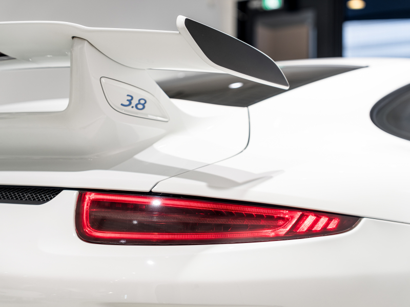 ポルシェ 911(Type991.1) GT3 PDK　2015年ﾓﾃﾞﾙ 並行輸入 左H 4wayｽﾎﾟｰﾂｼｰﾄ ﾃﾞｨｽﾌﾟﾚｲｵｰﾃﾞｨｵ Bｶﾒﾗ ｶｽﾀﾑﾍｯﾄﾞﾗｲﾄ Shark Werks Track Exhaust ASRﾊﾞﾙﾌﾞｺﾝﾄﾛｰﾗｰ 純正20AW