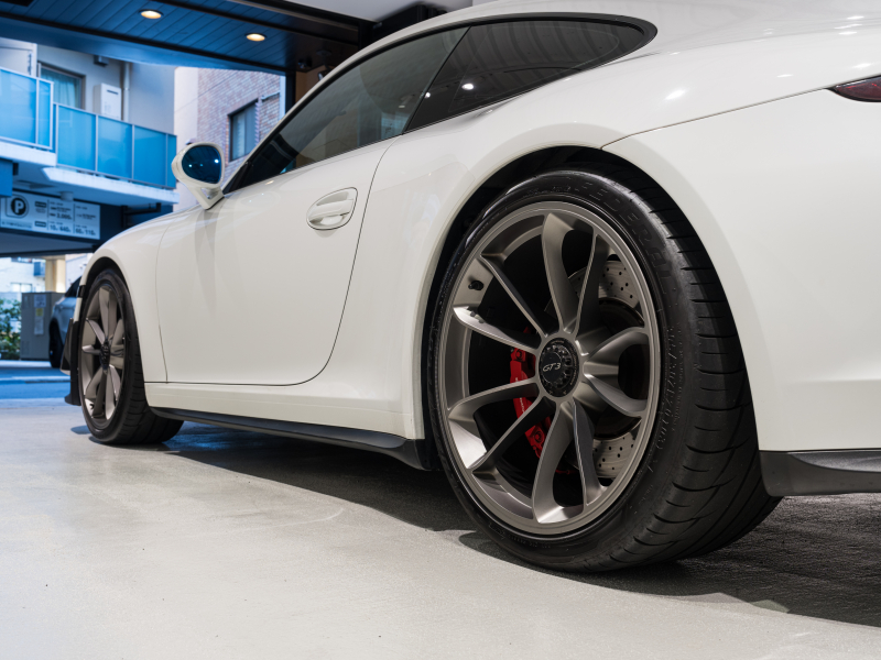 ポルシェ 911(Type991.1) GT3 PDK　2015年ﾓﾃﾞﾙ 並行輸入 左H 4wayｽﾎﾟｰﾂｼｰﾄ ﾃﾞｨｽﾌﾟﾚｲｵｰﾃﾞｨｵ Bｶﾒﾗ ｶｽﾀﾑﾍｯﾄﾞﾗｲﾄ Shark Werks Track Exhaust ASRﾊﾞﾙﾌﾞｺﾝﾄﾛｰﾗｰ 純正20AW