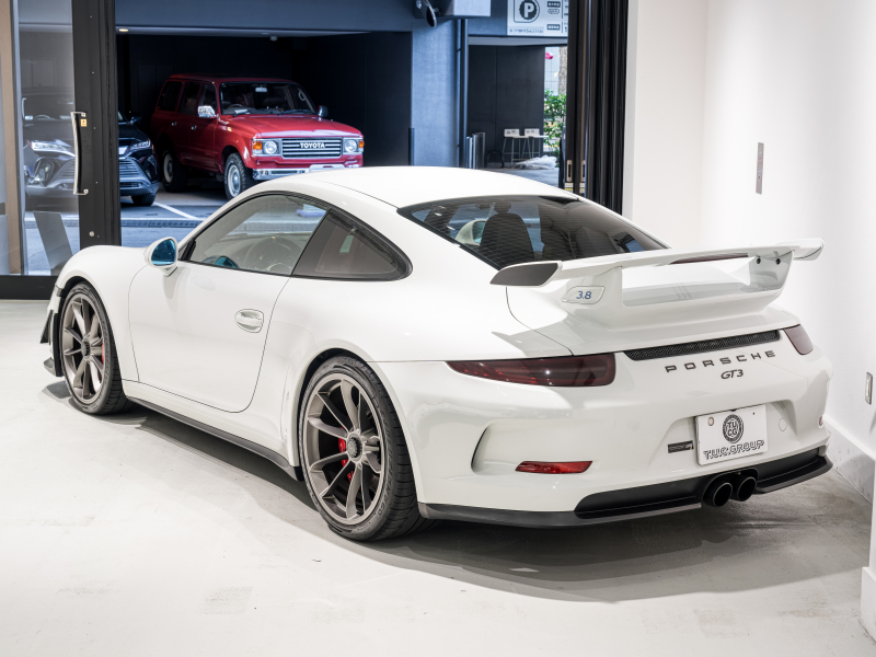 ポルシェ 911(Type991.1) GT3 PDK　2015年ﾓﾃﾞﾙ 並行輸入 左H 4wayｽﾎﾟｰﾂｼｰﾄ ﾃﾞｨｽﾌﾟﾚｲｵｰﾃﾞｨｵ Bｶﾒﾗ ｶｽﾀﾑﾍｯﾄﾞﾗｲﾄ Shark Werks Track Exhaust ASRﾊﾞﾙﾌﾞｺﾝﾄﾛｰﾗｰ 純正20AW