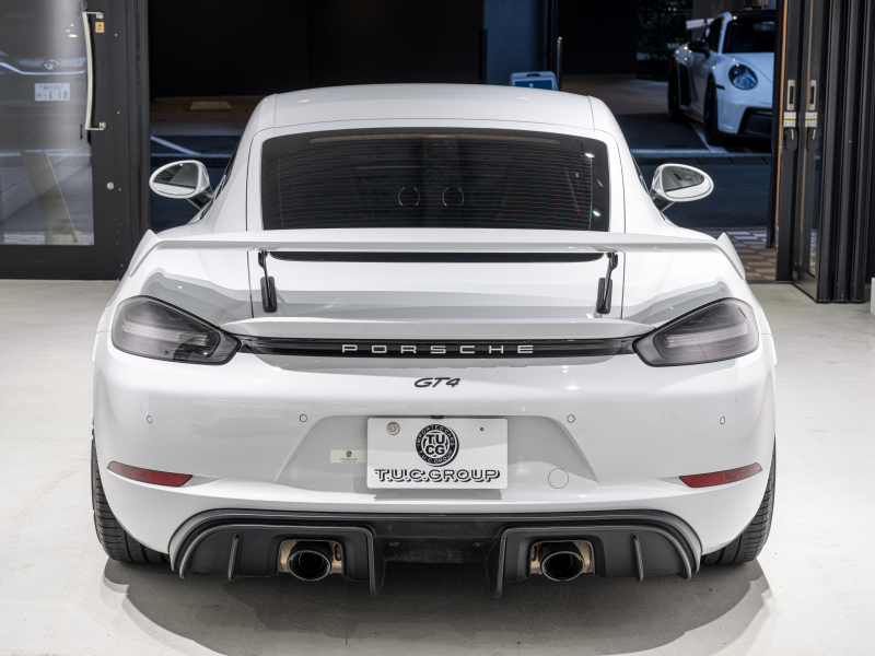 ポルシェ 718 ケイマン GT4 6MT ｸﾛﾉPKG　正規D車 右H ﾚｻﾞｰｲﾝﾃﾘｱ PCMﾅﾋﾞ Bｶﾒﾗ CarPlay ｷｾﾉﾝPDLS ｽﾎﾟｰﾂEX ﾍﾟｲﾝﾄｲﾝﾃﾘｱ 純正20AW