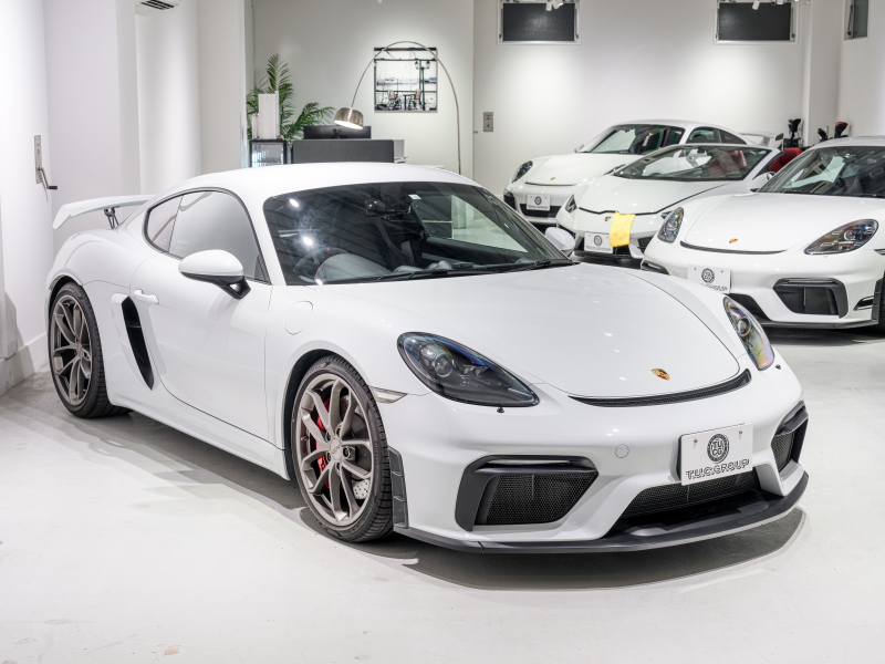 ポルシェ 718 ケイマン GT4 6MT ｸﾛﾉPKG　正規D車 右H ﾚｻﾞｰｲﾝﾃﾘｱ PCMﾅﾋﾞ Bｶﾒﾗ CarPlay ｷｾﾉﾝPDLS ｽﾎﾟｰﾂEX ﾍﾟｲﾝﾄｲﾝﾃﾘｱ 純正20AW