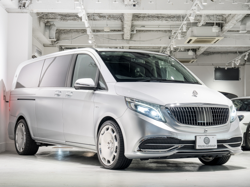 メルセデスベンツ Vクラス V220d ｴｸｽﾄﾗﾛﾝｸﾞ ﾚｰﾀﾞｰP　ﾏｲﾊﾞｯﾊ仕様 ｴｸﾞｾｸﾃｨﾌﾞｼｰﾄ TVﾓﾆﾀｰ付ﾊﾟｰﾃｰｼｮﾝ ｽﾀｰﾗｲﾄﾍｯﾄﾞﾗｲﾅｰ 4人乗り