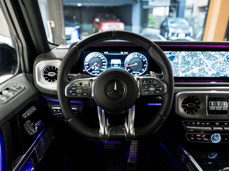 AMG Gクラス G63 AMGﾚｻﾞｰｴｸｽｸﾙｰｼﾌﾞPKG　正規D車 Meｺﾈｸﾄ 黒革 ｻﾝﾙｰﾌ 純正ﾅﾋﾞTV Burmester AMGﾊﾟﾌｫｰﾏﾝｽEX AMG20ｲﾝﾁAW 電動ｻｲﾄﾞｽﾃｯﾌﾟ　2年保証