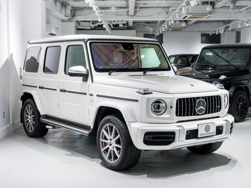 AMG Gクラス G63 AMGﾚｻﾞｰｴｸｽｸﾙｰｼﾌﾞPKG　正規D車 右H Meｺﾈｸﾄ ﾏｷｱｰﾄﾍﾞｰｼﾞｭ革 ｻﾝﾙｰﾌ 純正ﾅﾋﾞTV Burmester AMGﾊﾟﾌｫｰﾏﾝｽEX AMG20ｲﾝﾁAW　2年保証付