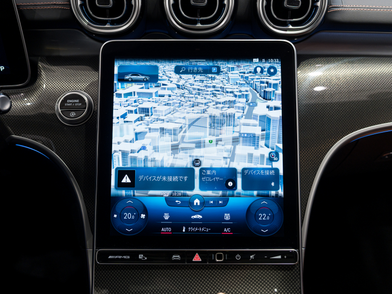 AMG Cクラス C43 4MATIC　現行ﾓﾃﾞﾙ 左H 1ｵｰﾅｰ ｼｴﾅﾌﾞﾗｳﾝﾚｻﾞｰ ｼｰﾄﾋｰﾀｰ ﾍﾞﾝﾁﾚｰﾀｰ ﾊﾟﾉﾗﾏSR 純正ARﾅﾋﾞ Burmester3D 純正19AW　新車保証継承可