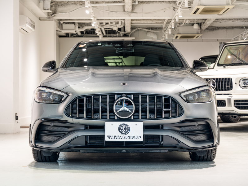 AMG Cクラス C43 4MATIC　現行ﾓﾃﾞﾙ 左H 1ｵｰﾅｰ ｼｴﾅﾌﾞﾗｳﾝﾚｻﾞｰ ｼｰﾄﾋｰﾀｰ ﾍﾞﾝﾁﾚｰﾀｰ ﾊﾟﾉﾗﾏSR 純正ARﾅﾋﾞ Burmester3D 純正19AW　新車保証継承可