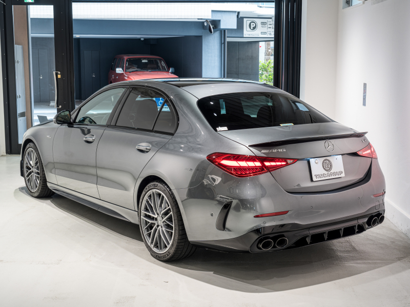 AMG Cクラス C43 4MATIC　現行ﾓﾃﾞﾙ 左H 1ｵｰﾅｰ ｼｴﾅﾌﾞﾗｳﾝﾚｻﾞｰ ｼｰﾄﾋｰﾀｰ ﾍﾞﾝﾁﾚｰﾀｰ ﾊﾟﾉﾗﾏSR 純正ARﾅﾋﾞ Burmester3D 純正19AW　新車保証継承可