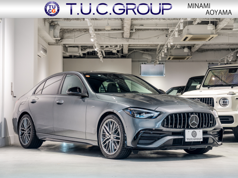 AMG Cクラス C43 4MATIC　現行ﾓﾃﾞﾙ 左H 1ｵｰﾅｰ ｼｴﾅﾌﾞﾗｳﾝﾚｻﾞｰ ｼｰﾄﾋｰﾀｰ ﾍﾞﾝﾁﾚｰﾀｰ ﾊﾟﾉﾗﾏSR 純正ARﾅﾋﾞ Burmester3D 純正19AW　新車保証継承可