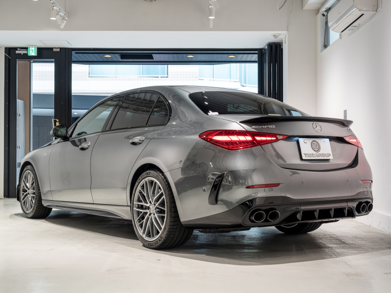 AMG Cクラス C43 4MATIC　現行ﾓﾃﾞﾙ 左H 1ｵｰﾅｰ ｼｴﾅﾌﾞﾗｳﾝﾚｻﾞｰ ｼｰﾄﾋｰﾀｰ ﾍﾞﾝﾁﾚｰﾀｰ ﾊﾟﾉﾗﾏSR 純正ARﾅﾋﾞ Burmester3D 純正19AW　新車保証継承可