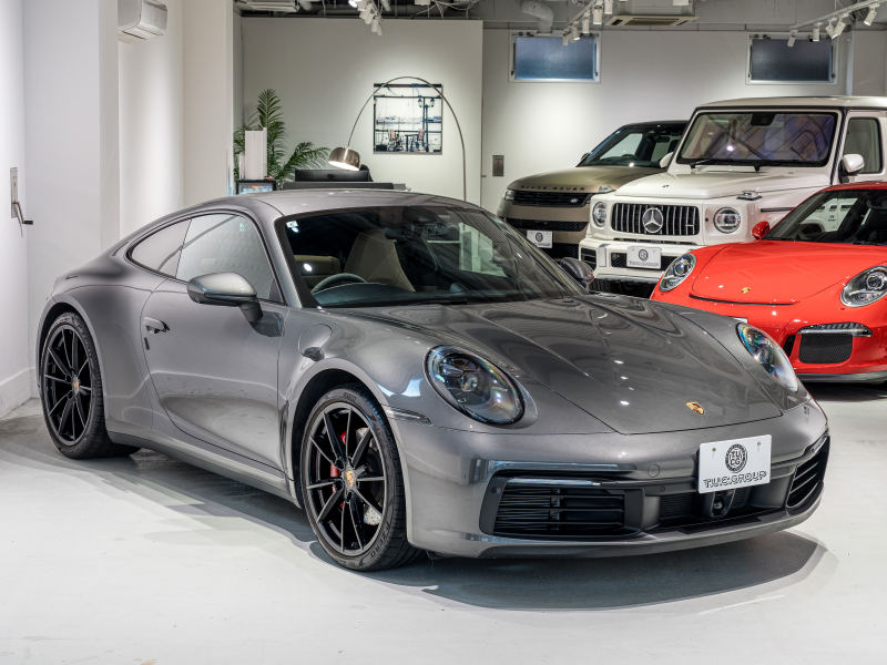 ポルシェ 911(Type992) カレラS 正規D車 エントリードライブ 14wayベージュ革シート 純正PCM BOSEサウンド ACC スポーツエキゾースト 20&21インチAW 2年保証