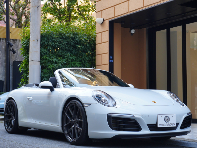 ポルシェ 911(Type991.2) ｶﾚﾗ ｶﾌﾞﾘｵﾚ　後期 正規D車 MY17 黒革 ﾍﾞﾝﾁﾚｰﾀｰ PCMﾅﾋﾞTV Bｶﾒﾗ BOSEｻｳﾝﾄﾞ LEDﾍｯﾄﾞﾗｲﾄ Fﾘﾌﾀｰ 20AW　2年保証付