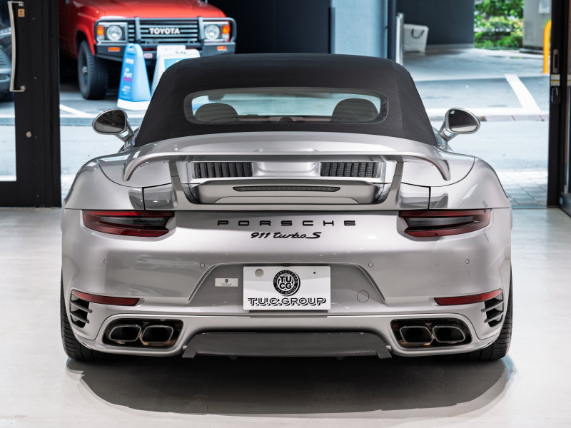 ポルシェ 911(Type991.2) ﾀｰﾎﾞS ｶﾌﾞﾘｵﾚ ｽﾎﾟｰﾂｸﾛﾉPKG　正規D車 左ﾊﾝﾄﾞﾙ ｴﾝﾄﾘｰD ﾚｻﾞｰｲﾝﾃﾘｱ ﾋｰﾀｰ&ﾍﾞﾝﾁﾚｰｼｮﾝ PCMﾅﾋﾞ TVﾁｭｰﾅｰ Burmesterﾊｲｴﾝﾄﾞ ﾌﾛﾝﾄﾘﾌﾄｼｽﾃﾑ  TECHARTｴｱﾛｷｯﾄ OP20ｲﾝﾁAW