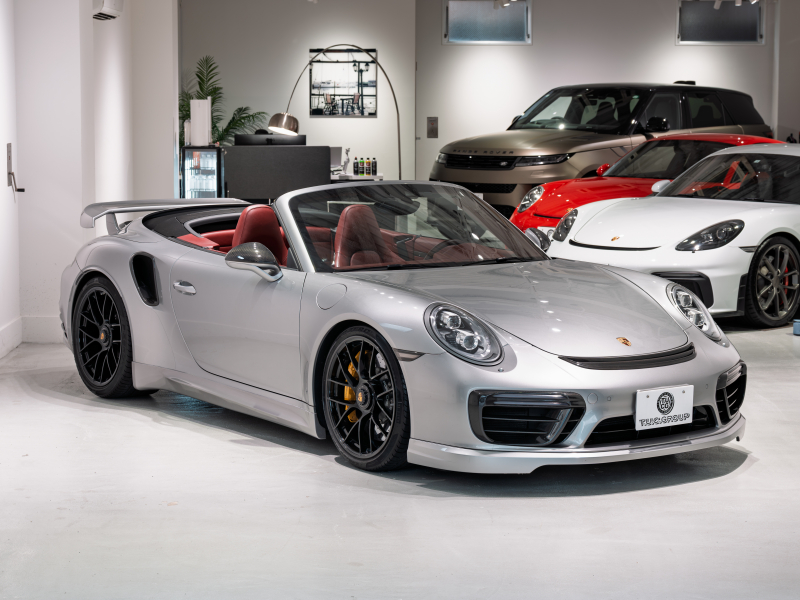 ポルシェ 911(Type991.2) ﾀｰﾎﾞS ｶﾌﾞﾘｵﾚ ｽﾎﾟｰﾂｸﾛﾉPKG　正規D車 左ﾊﾝﾄﾞﾙ ｴﾝﾄﾘｰD ﾚｻﾞｰｲﾝﾃﾘｱ ﾋｰﾀｰ&ﾍﾞﾝﾁﾚｰｼｮﾝ PCMﾅﾋﾞ TVﾁｭｰﾅｰ Burmesterﾊｲｴﾝﾄﾞ ﾌﾛﾝﾄﾘﾌﾄｼｽﾃﾑ  TECHARTｴｱﾛｷｯﾄ OP20ｲﾝﾁAW