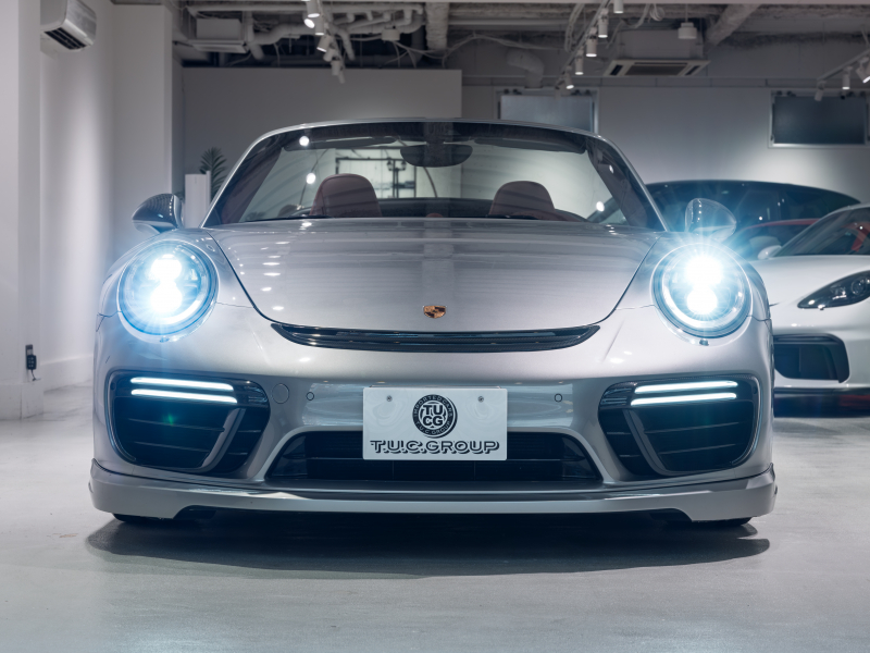 ポルシェ 911(Type991.2) ﾀｰﾎﾞS ｶﾌﾞﾘｵﾚ ｽﾎﾟｰﾂｸﾛﾉPKG　正規D車 左ﾊﾝﾄﾞﾙ ｴﾝﾄﾘｰD ﾚｻﾞｰｲﾝﾃﾘｱ ﾋｰﾀｰ&ﾍﾞﾝﾁﾚｰｼｮﾝ PCMﾅﾋﾞ TVﾁｭｰﾅｰ Burmesterﾊｲｴﾝﾄﾞ ﾌﾛﾝﾄﾘﾌﾄｼｽﾃﾑ  TECHARTｴｱﾛｷｯﾄ OP20ｲﾝﾁAW