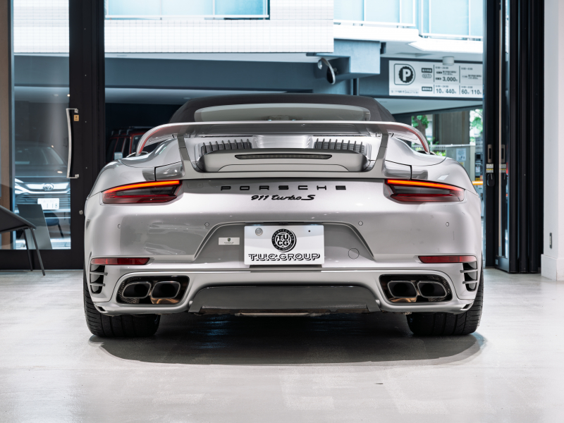 ポルシェ 911(Type991.2) ﾀｰﾎﾞS ｶﾌﾞﾘｵﾚ ｽﾎﾟｰﾂｸﾛﾉPKG　正規D車 左ﾊﾝﾄﾞﾙ ｴﾝﾄﾘｰD ﾚｻﾞｰｲﾝﾃﾘｱ ﾋｰﾀｰ&ﾍﾞﾝﾁﾚｰｼｮﾝ PCMﾅﾋﾞ TVﾁｭｰﾅｰ Burmesterﾊｲｴﾝﾄﾞ ﾌﾛﾝﾄﾘﾌﾄｼｽﾃﾑ  TECHARTｴｱﾛｷｯﾄ OP20ｲﾝﾁAW