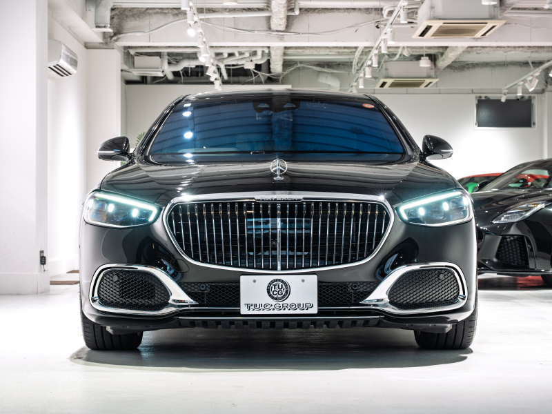 メルセデスマイバッハ Sクラス S580 4MATIC ファーストクラス&ドライバーズPKG 正規D車 1オーナー 4人乗り 黒革 パノラマSR リアアクスル MBUX AR Burmester ARヘッドアップ 専用20インチAW