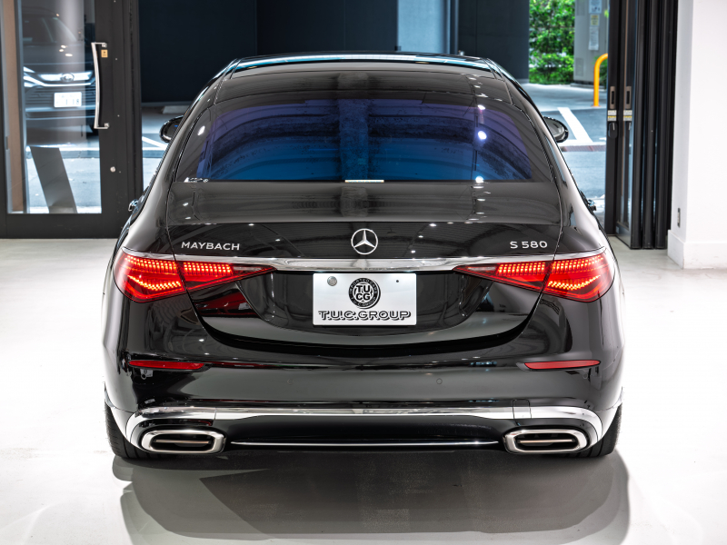 メルセデスマイバッハ Sクラス S580 4MATIC ファーストクラス&ドライバーズPKG 正規D車 1オーナー 4人乗り 黒革 パノラマSR リアアクスル MBUX AR Burmester ARヘッドアップ 専用20インチAW