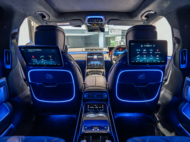 メルセデスマイバッハ Sクラス S580 4MATIC ファーストクラス&ドライバーズPKG 正規D車 1オーナー 4人乗り 黒革 パノラマSR リアアクスル MBUX AR Burmester ARヘッドアップ 専用20インチAW