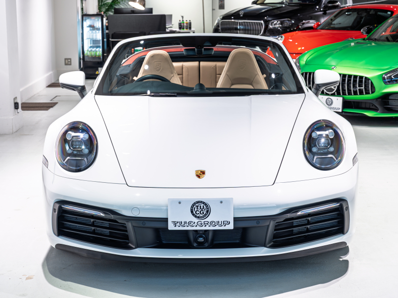 ポルシェ 911(Type992) ｶﾚﾗS ｶﾌﾞﾘｵﾚ　正規D車 ｴﾝﾄﾘｰD ﾍﾞｰｼﾞｭﾚｻﾞｰ 14wayｱﾀﾞﾌﾟﾃｨﾌﾞｼｰﾄ ﾍﾞﾝﾁﾚｰｼｮﾝ 純正PCM ACC ﾚｰﾝﾁｪﾝｼﾞA ｽﾎﾟｰﾂｴｷｿﾞｰｽﾄ 20&21ｲﾝﾁAW