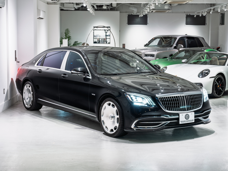 メルセデスマイバッハ Sクラス S650 ファーストクラスPKG 正規D車 後期モデル 4人乗り 黒革 パノラマSR 純正ナビTV CarPlay Burmester リアエンターテインメント 専用20AW